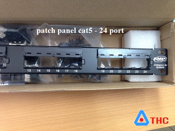 Patch Panel AMP 24 cổng cat5e nhân rời